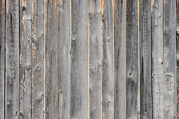 Image showing gray aged wooden boards background