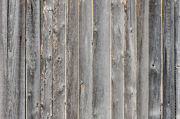 Image showing gray aged wooden boards background