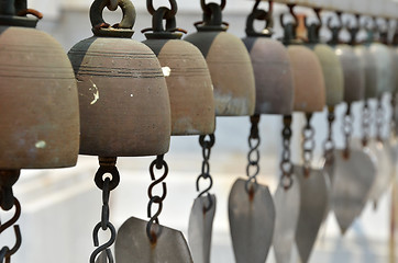 Image showing Holy bell of ceremony in temple of Thailand