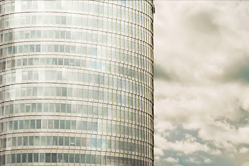 Image showing Office building and sky with clouds