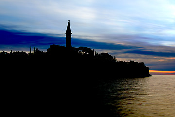 Image showing Silhouette of the Rovinj