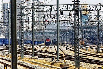 Image showing railway in seoul city at day