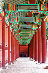 Image showing hallway in the korean ancient palace