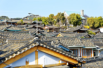 Image showing Bukchon Hanok Village is one of the famous place for Korean