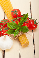 Image showing Italian basic pasta ingredients