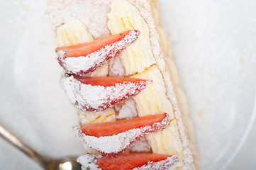 Image showing napoleon strawberry cake dessert 