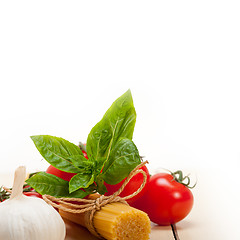 Image showing Italian basic pasta ingredients