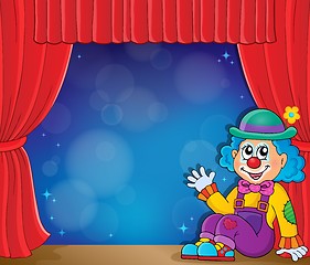 Image showing Sitting clown theme image 3
