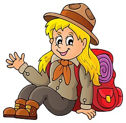 Image showing Scout girl theme image 1