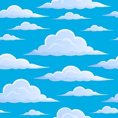 Image showing Clouds on blue sky seamless background 1