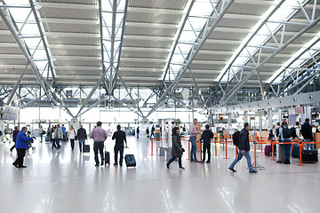 Image showing Hamburg airport check in area