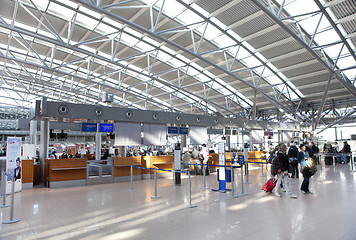 Image showing Check in Hamburg Airport