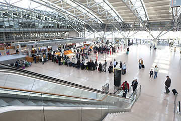 Image showing Hamburg Airport check in