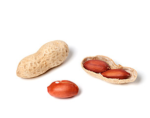 Image showing Peanuts on a white background