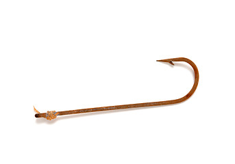 Image showing Rusty old fishhook