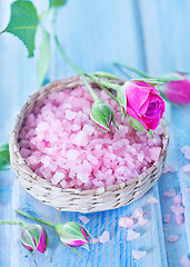 Image showing pink sea salt