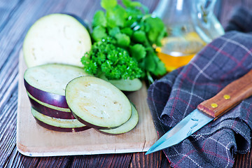 Image showing raw eggplant