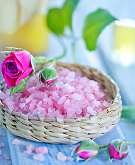 Image showing pink sea salt