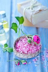 Image showing pink sea salt