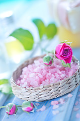 Image showing pink sea salt