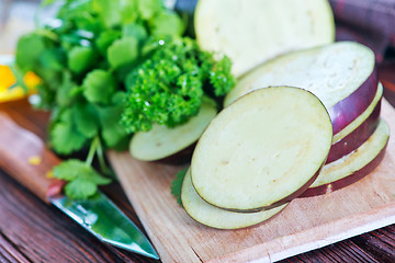 Image showing raw eggplant