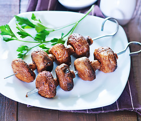 Image showing fried mushroom