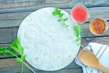 Image showing dough for pizza