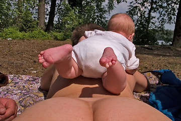 Image showing baby on a beach