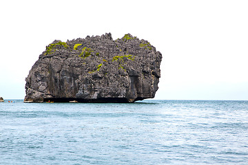 Image showing   blue lagoon  in thailand kho phangan  bay  a  water   china se