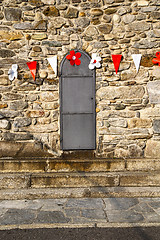 Image showing europe  italy  lombardy      in  the milano old   church  plasti