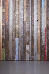 Image showing Modern rustic wall\r