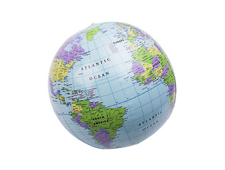 Image showing Inflatable globe isolated