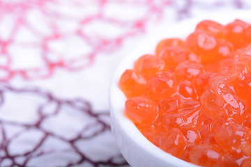 Image showing red caviar close up