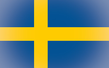 Image showing Flag of Sweden vignetted