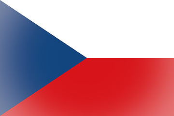 Image showing Czech Republic flag vignetted