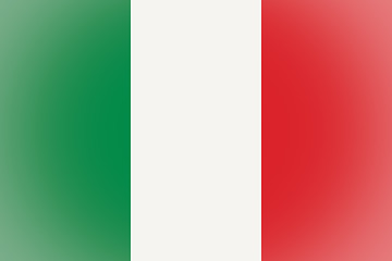 Image showing Italian flag vignetted