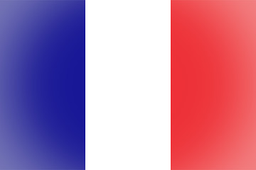Image showing French flag vignetted