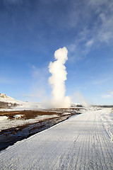 Image showing Geysir erruption of Strokkur in Iceland