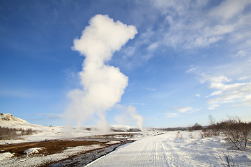 Image showing Geysir erruption of Strokkur in Iceland