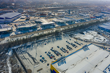 Image showing Group of car shops in Tyumen. Russia