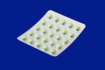 Image showing  green pills