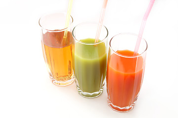 Image showing glasses of juices