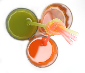 Image showing glasses of juices