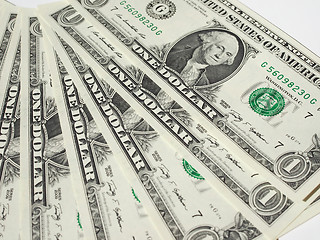 Image showing Dollar notes 1 Dollar