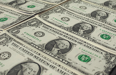 Image showing Dollar notes 1 Dollar