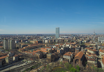 Image showing Milan aerial view