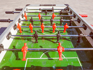 Image showing Retro look Table football