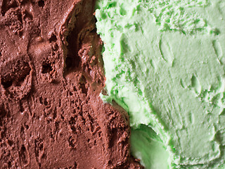 Image showing Chocolate and mint icecream