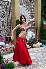 Image showing Girl performs Oriental Dance