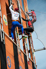 Image showing Fire fighter is competing